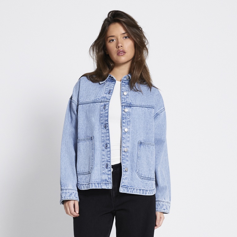 Twill jacket "Kaley" Denim blue